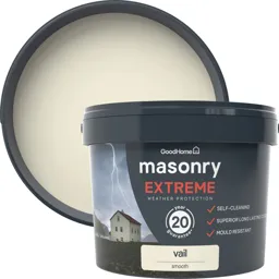 GoodHome Self-cleaning Vail Smooth Matt Masonry paint, 10L