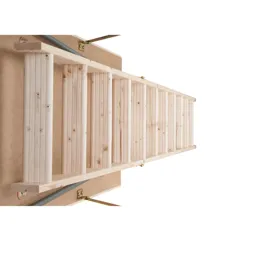 3 section 12 tread 26mm insulated hatch Folding Loft ladder kit