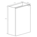 GoodHome Imandra Oak effect Wall-mounted Cloakroom Basin Cabinet (W)44mm (H)550mm