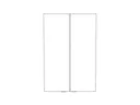 GoodHome Imandra Oak effect Double Wall Cabinet (W)600mm (H)900mm