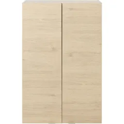 GoodHome Imandra Oak effect Double Wall Cabinet (W)600mm (H)900mm