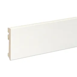 GoodHome White MDF Skirting board (L)2.2m (W)100mm (T)16mm 1.73kg