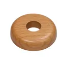GoodHome DECOR 165 Wooden Beech effect Pipe collar (Dia)16mm, Pack of 2