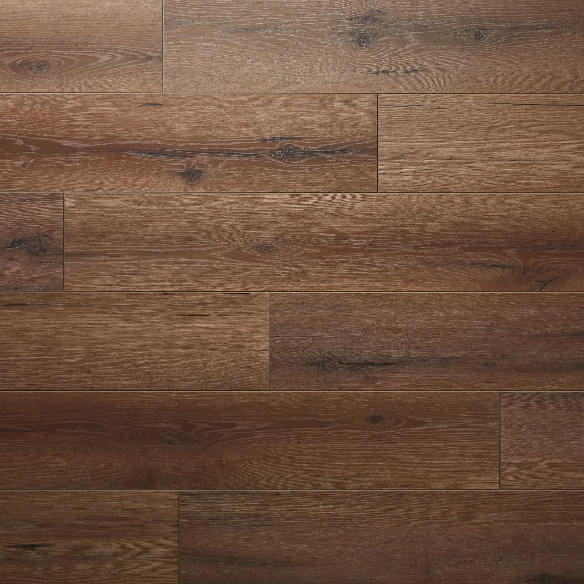 GoodHome Padiham Brown Dark oak effect Laminate Flooring, 1.64m² Pack of 8