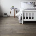 GoodHome Sumbing Grey Oak Real wood top layer flooring, 1.4m² Pack