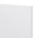 GoodHome Garcinia Gloss white integrated handle Bi-fold Cabinet door (W)400mm (T)19mm