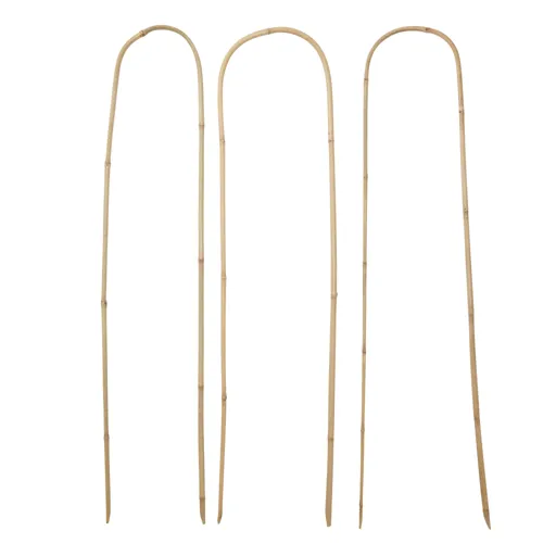 Verve Bamboo Hoop Plant support 120cm, Pack of 3