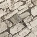 GoodHome Druye Light grey Stone Stone effect Textured Wallpaper