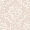 GoodHome Mire Peach Damask Woven effect Textured Wallpaper