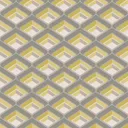 Glauca Grey & yellow Retro 70's 3D effect Textured Wallpaper