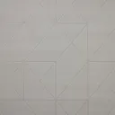 GoodHome Patula Taupe Geometric Ridged effect Textured Wallpaper