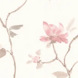 GoodHome Mugga Pink Floral Glitter effect Textured Wallpaper