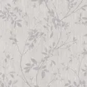 GoodHome Hirta Lilac Floral Metallic effect Textured Wallpaper