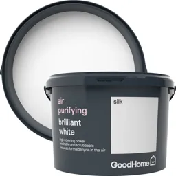 GoodHome Air purifying Brilliant white Silk Emulsion paint, 2.5L