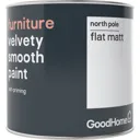 GoodHome North pole (Brilliant white) Flat matt Furniture paint, 500ml