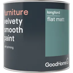 GoodHome Longford Flat matt Furniture paint, 500ml