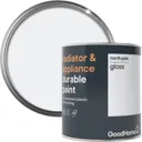 GoodHome Durable North pole (Brilliant white) Gloss Radiator & appliance paint, 750ml