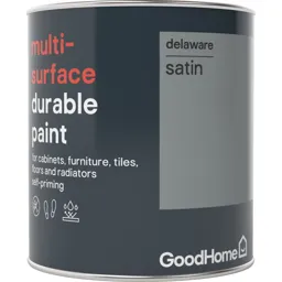 GoodHome Durable Delaware Satin Multi-surface paint, 750ml