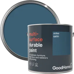 GoodHome Durable Antibes Satin Multi-surface paint, 2L