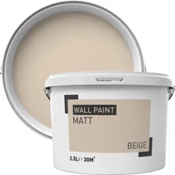 Beige Matt Emulsion paint, 2.5L