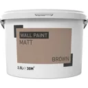 Brown Matt Emulsion paint, 2.5L