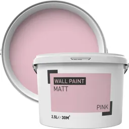 Pink Matt Emulsion paint, 2.5L