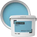 Bright blue Matt Emulsion paint, 2.5L