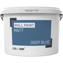 Deep blue Matt Emulsion paint, 2.5L