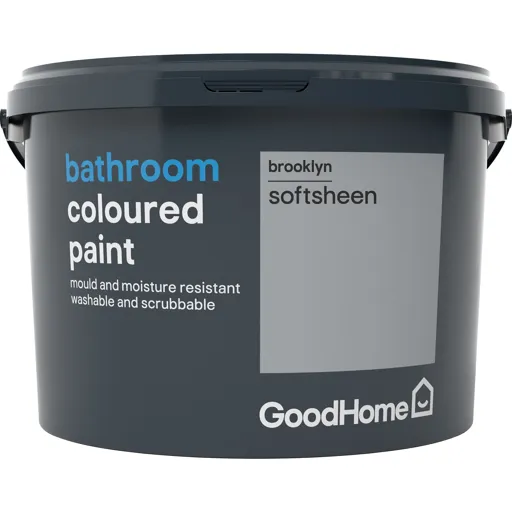 GoodHome Bathroom Brooklyn Soft sheen Emulsion paint 2.5L