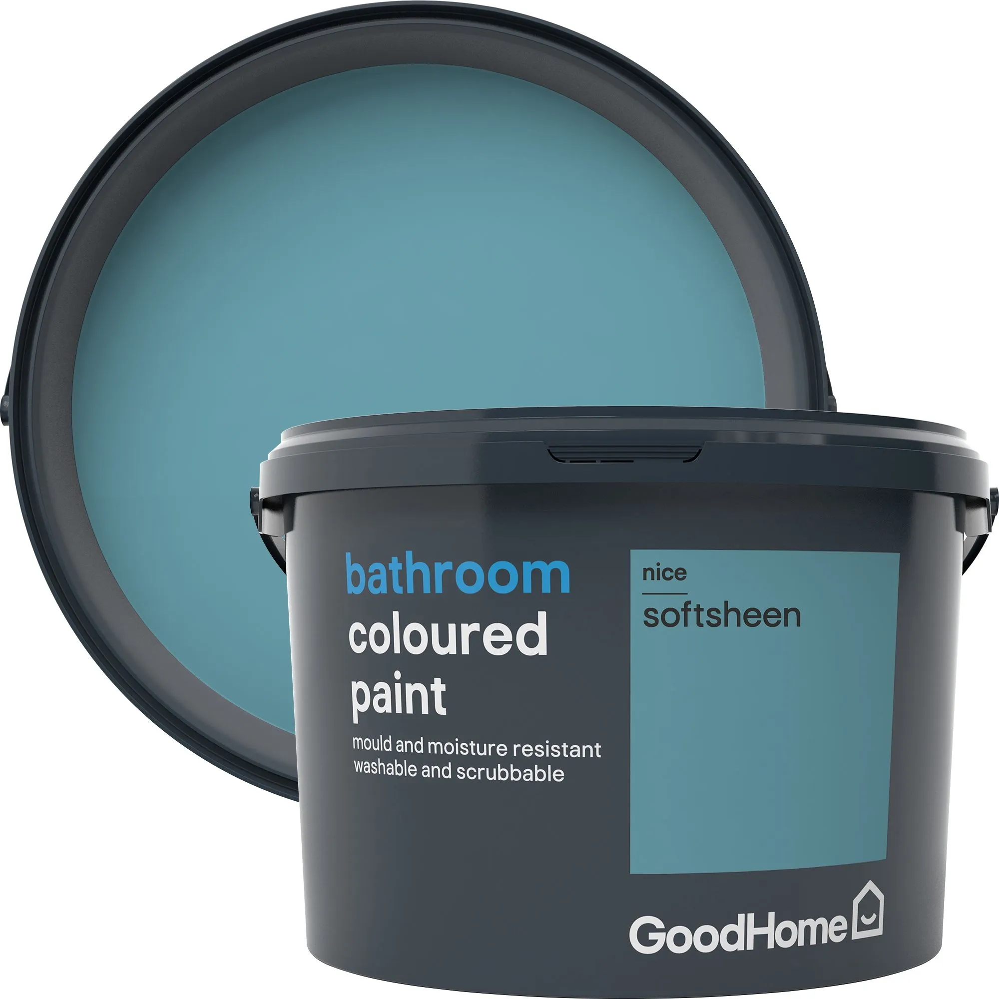 GoodHome Bathroom Nice Soft sheen Emulsion paint 2.5L