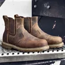 Site Brown Mudguard Dealer boots, Size 11