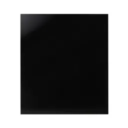 GoodHome Nashi Black Glass effect Tempered glass Splashback, (H)800mm (W)900mm (T)5mm