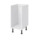 GoodHome Caraway White Base cabinet, (W)400mm
