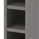GoodHome Caraway Grey Oak effect Tall Wine rack, (H)900mm (W)150mm
