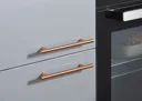 GoodHome Annatto Copper effect Steel Bar Cabinet Handle (L)220mm, Pack of 2