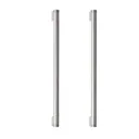 GoodHome Khara Brushed Nickel effect Stainless steel & zinc alloy Bar Cabinet Handle (L)284mm, Pack of 2
