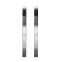 GoodHome Sabaku Brushed Silver Nickel effect Bow Cabinet Handle (L)260mm, Pack of 2