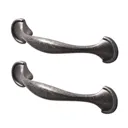 GoodHome Ezov Silver Pewter effect Bow Cabinet Handle (L)119mm, Pack of 2