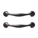 GoodHome Ezov Silver Pewter effect Bow Cabinet Handle (L)119mm, Pack of 2