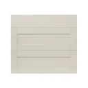 GoodHome Verbena Matt cashmere painted natural ash shaker Drawer front (W)800mm, Pack of 3