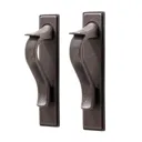 GoodHome Toum Silver Pewter effect Cabinet Handle (L)26mm, Pack of 2