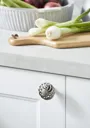 GoodHome Ajika Pewter effect Steel Round Cabinet Handle (L)45mm, Pack of 2