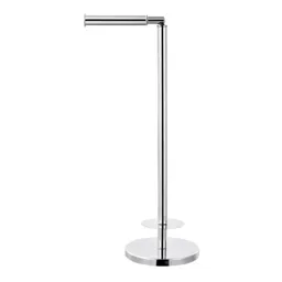 GoodHome Ormara Silver effect Floor-mounted Toilet roll holder (W)219mm