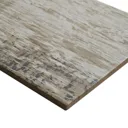 Worn wood Natural Matt Wood effect Porcelain Wall & floor Tile, Pack of 11, (L)600mm (W)150mm