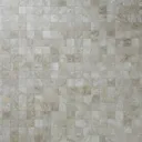 Shaded slate Beige Stone effect Porcelain Mosaic tile, (L)305mm (W)305mm