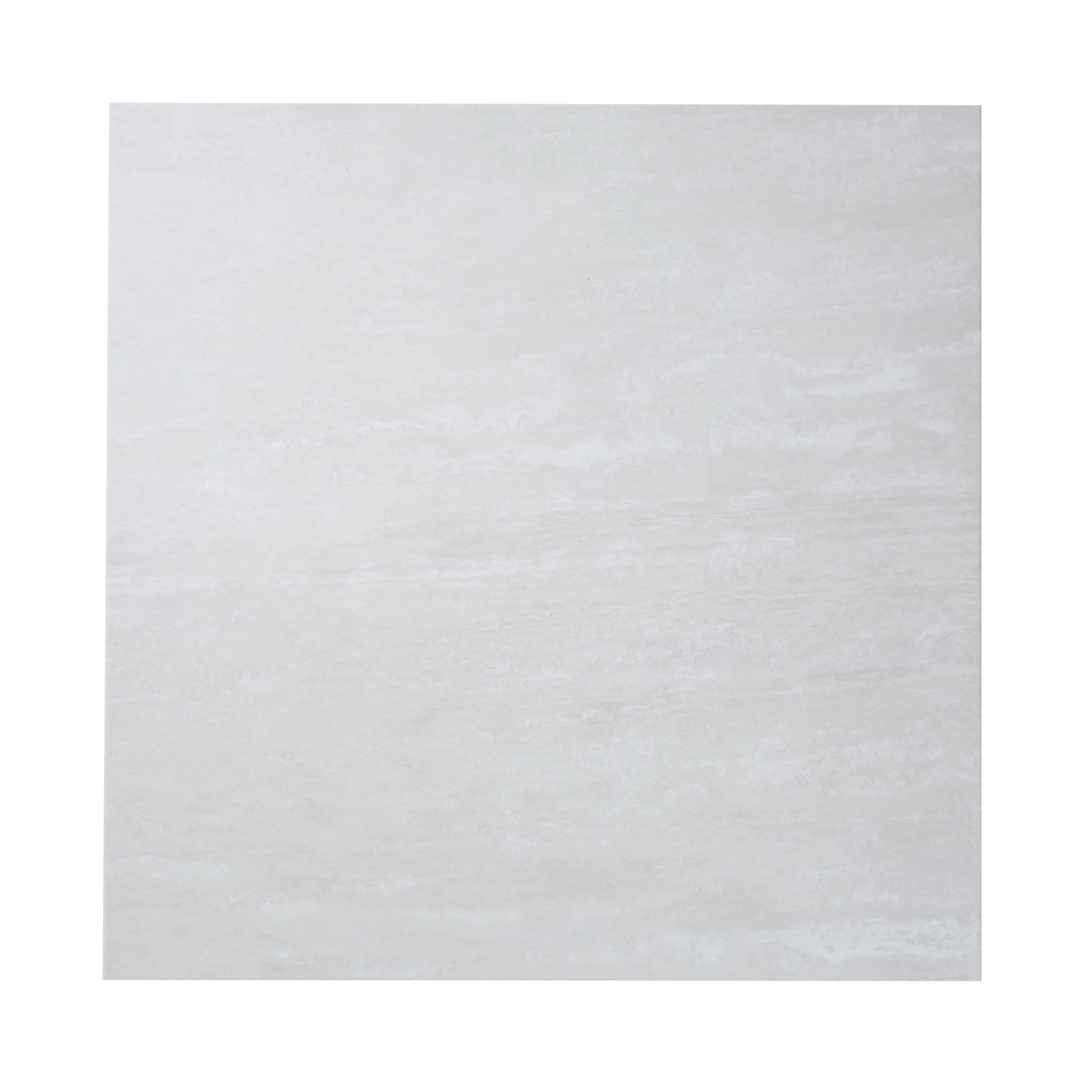 Soft travertin Ivory Matt Stone effect Patterned Travertine Indoor Wall & floor Tile, Pack of 3, (L)600mm (W)600mm