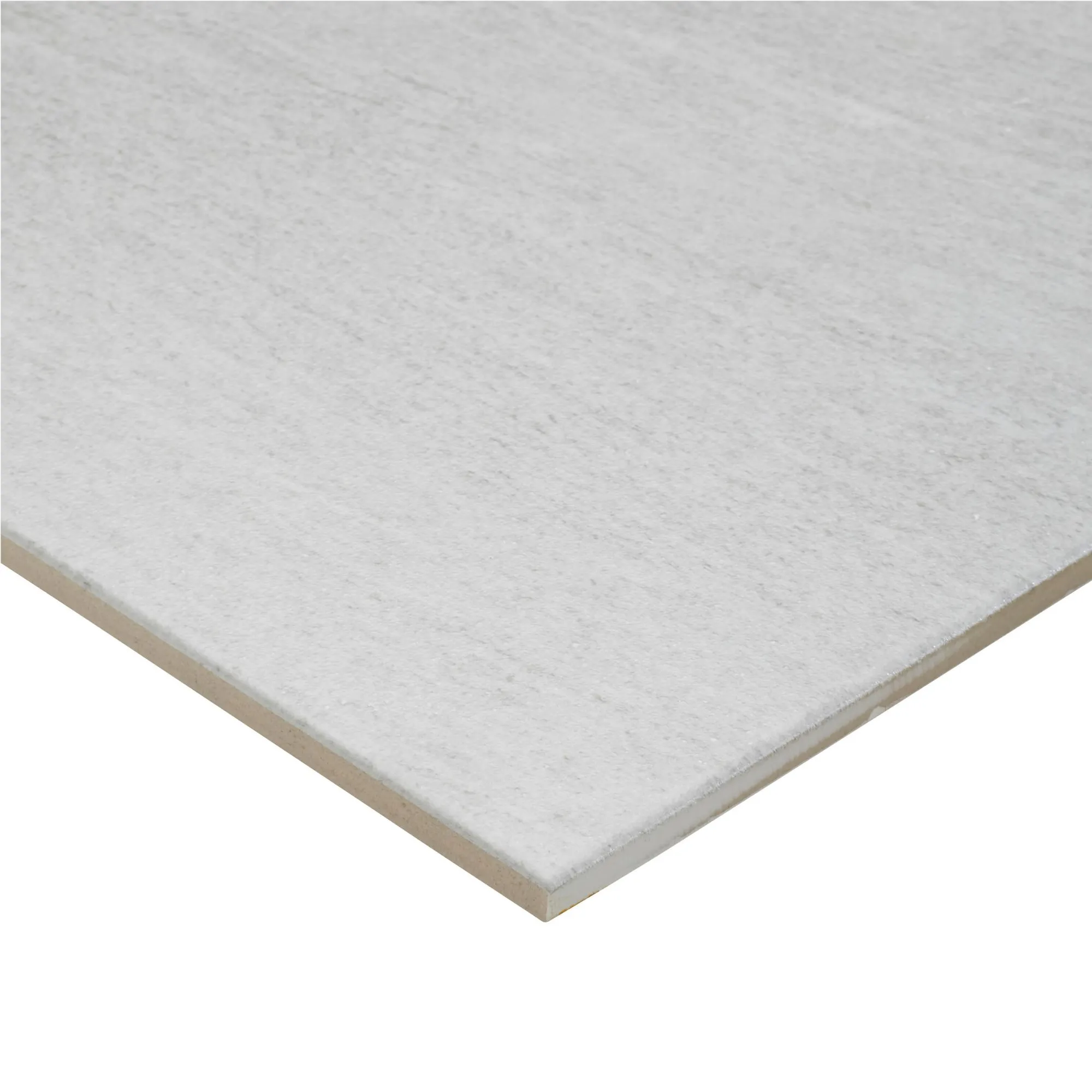Natural White Satin Stone effect Porcelain Wall & floor Tile, Pack of 6, (L)600mm (W)300mm