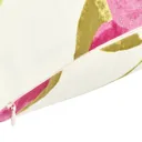 Louga Floral Green, pink & white Cushion (L)45cm x (W)45cm