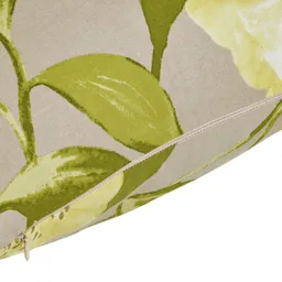 Louga Floral Green, grey & white Cushion (L)45cm x (W)45cm