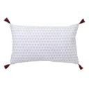 Easton Geometric Grey & white Cushion (L)50cm x (W)30cm